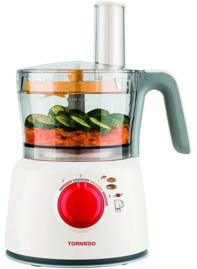 Tornado Mini Chopper / Grinder, 1 Liter Bowl, 2 Mills, 300-400W Power (Est.), White - Model TFP-1000CC - Image 3
